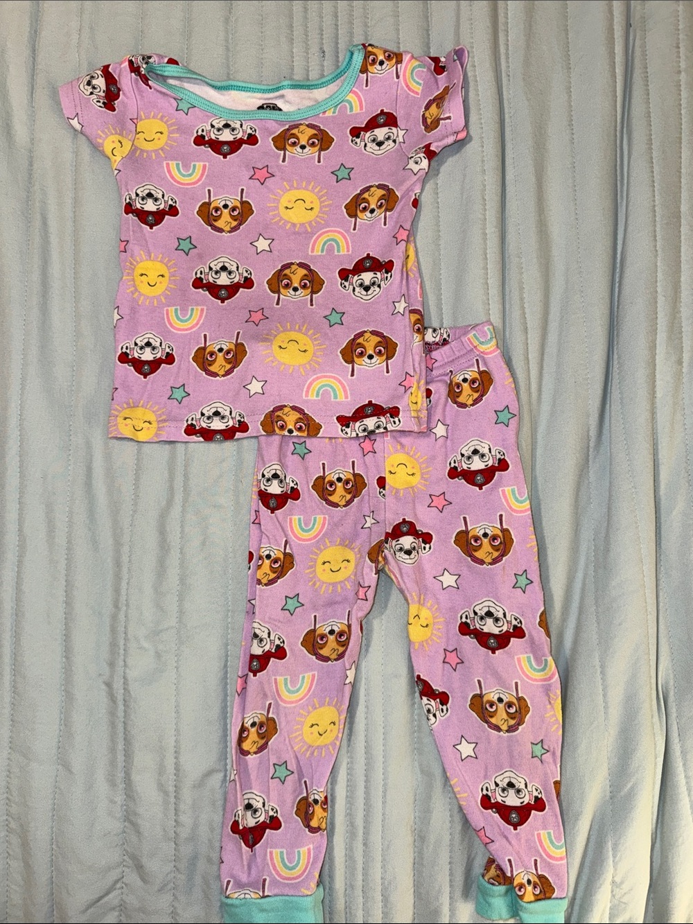 Purple Paw Patrol Pajamas with Marshall and Skye